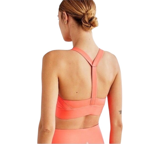 FP Movement Free People End Game Coral Orange Sports Bra NWT Size XS - Picture 2 of 5
